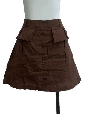 Brown Mini Skirt