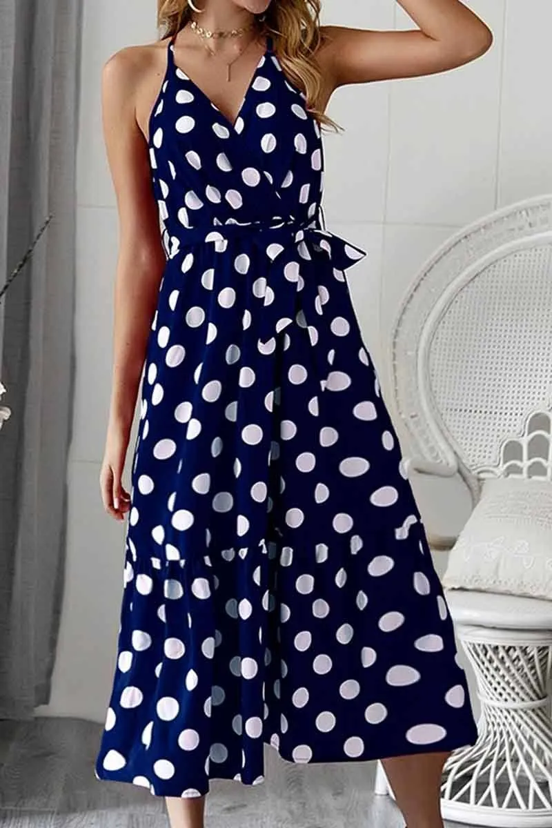 Polka Dot Strap Dress