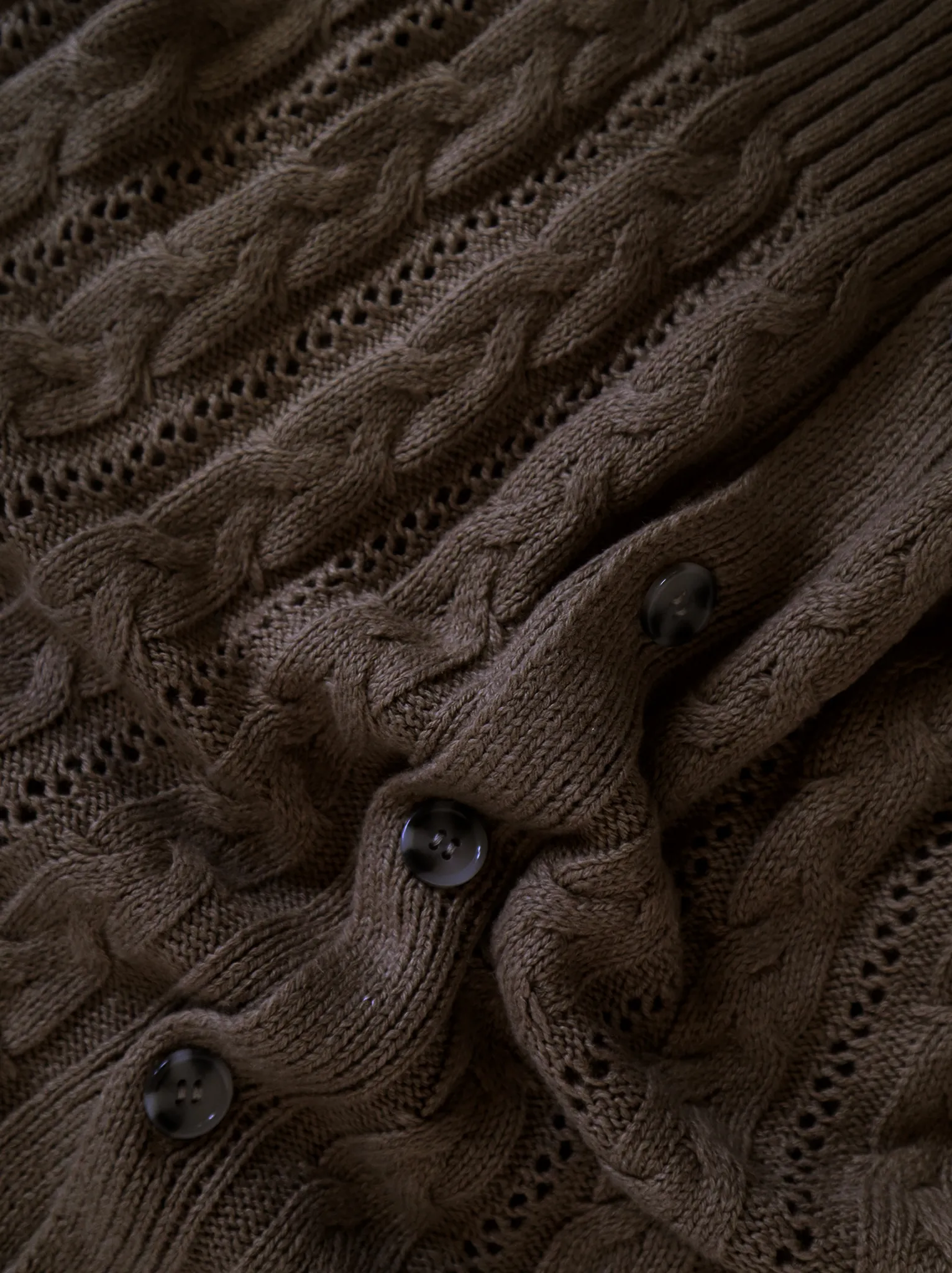 Ruth Cable Knit Cropped Cardigan